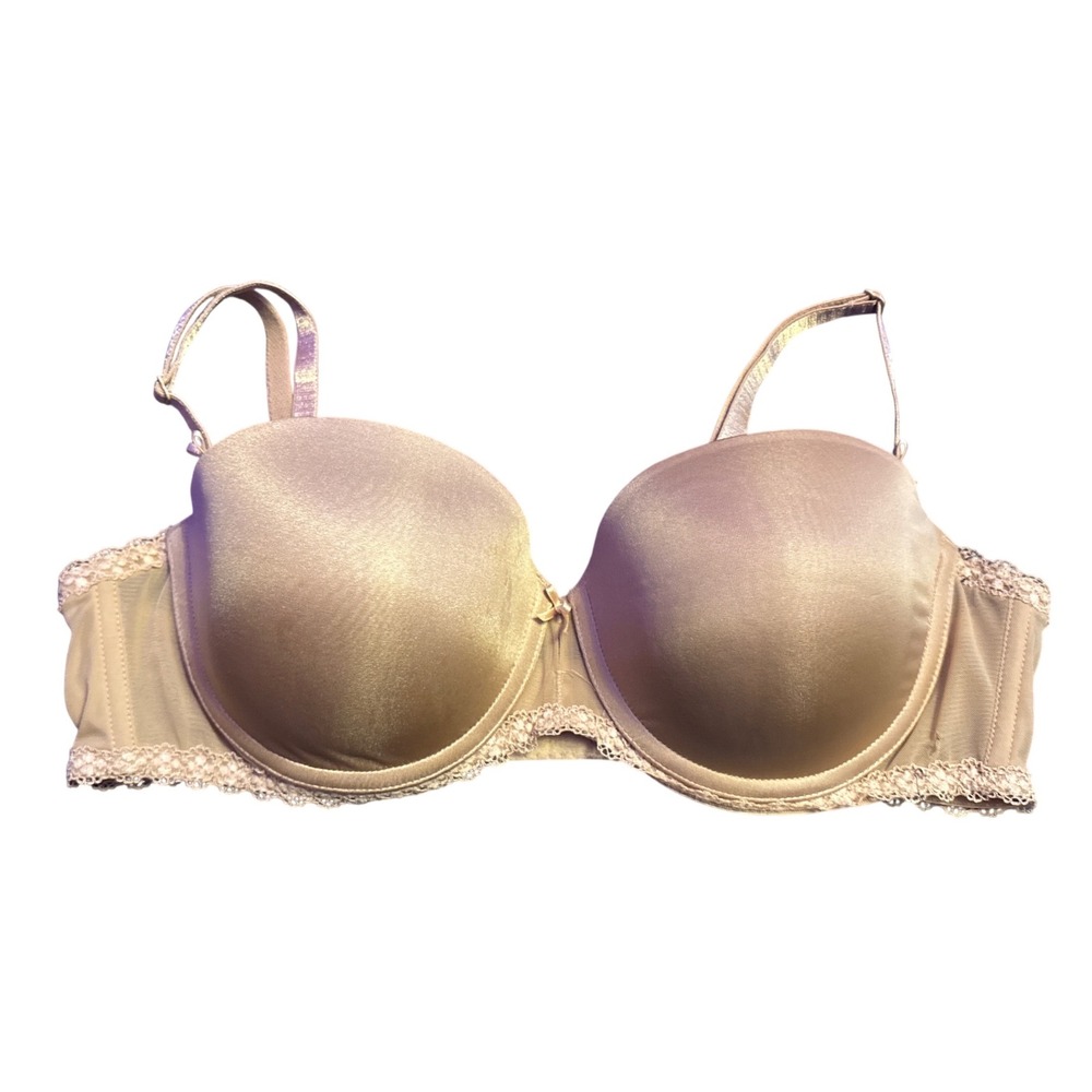 b.tempt'd Women's Beige‎ Lace Push Up Underwire Bra Size 36B